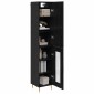 vidaXL Highboard 2 τμχ. Μαύρη Οξυά 34,5 x 34 x 180 εκ.