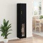 vidaXL Highboard 2 τμχ. Μαύρη Οξυά 34,5 x 34 x 180 εκ.