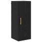 vidaXL Highboard 2 τμχ. Μαύρη Οξυά 34,5 x 34 x 180 εκ.
