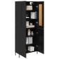 vidaXL Highboard 2 τμχ. Μαύρη Οξυά 69,5 x 34 x 180 εκ.