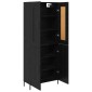 vidaXL Highboard 2 τμχ. Μαύρη Οξυά 69,5 x 34 x 180 εκ.