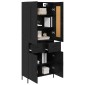 vidaXL Highboard 2 τμχ. Μαύρη Οξυά 69,5 x 34 x 180 εκ.