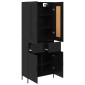 vidaXL Highboard 2 τμχ. Μαύρη Οξυά 69,5 x 34 x 180 εκ.