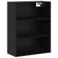 vidaXL Highboard 2 τμχ. Μαύρη Οξυά 69,5 x 34 x 180 εκ.