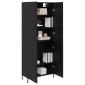 vidaXL Highboard Μαύρη Οξυά 69,5 x 34 x 180 εκ. Επεξεργασμένο Ξύλο