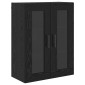 vidaXL Highboard 2 τμχ. Μαύρη Οξυά 69,5 x 34 x 180 εκ.