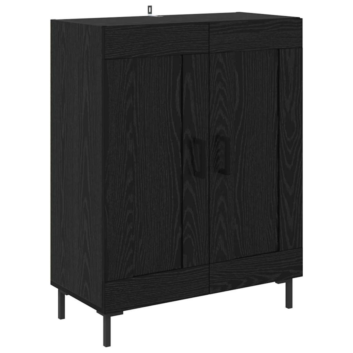 vidaXL Highboard 2 τμχ. Μαύρη Οξυά 69,5 x 34 x 180 εκ.