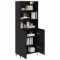 vidaXL Highboard 2 τμχ. Μαύρη Οξυά 69,5 x 34 x 180 εκ.