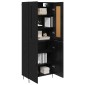 vidaXL Highboard Μαύρη Οξυά 69,5 x 34 x 180 εκ. Επεξεργασμένο Ξύλο