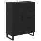 vidaXL Highboard 2 τμχ. Μαύρη Οξυά 69,5 x 34 x 180 εκ.