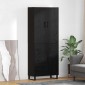 vidaXL Highboard 2 τμχ. Μαύρη Οξυά 69,5 x 34 x 180 εκ.