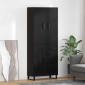vidaXL Highboard 2 τμχ. Μαύρη Οξυά 69,5 x 34 x 180 εκ.
