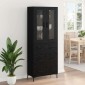 vidaXL Highboard 2 τμχ. Μαύρη Οξυά 69,5 x 34 x 180 εκ.
