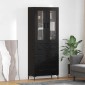 vidaXL Highboard 2 τμχ. Μαύρη Οξυά 69,5 x 34 x 180 εκ.