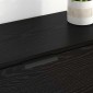 vidaXL Πλαϊνό γραφείο 3 τμχ. Μαύρη δρυς 69,5 x 34 x 180 εκ.