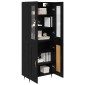 vidaXL Highboard 2 τμχ. Μαύρη Οξυά 69,5 x 34 x 180 εκ.