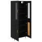 vidaXL Highboard 2 τμχ. Μαύρη Οξυά 69,5 x 34 x 180 εκ.