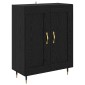 vidaXL Highboard 2 τμχ. Μαύρη Οξυά 69,5 x 34 x 180 εκ.