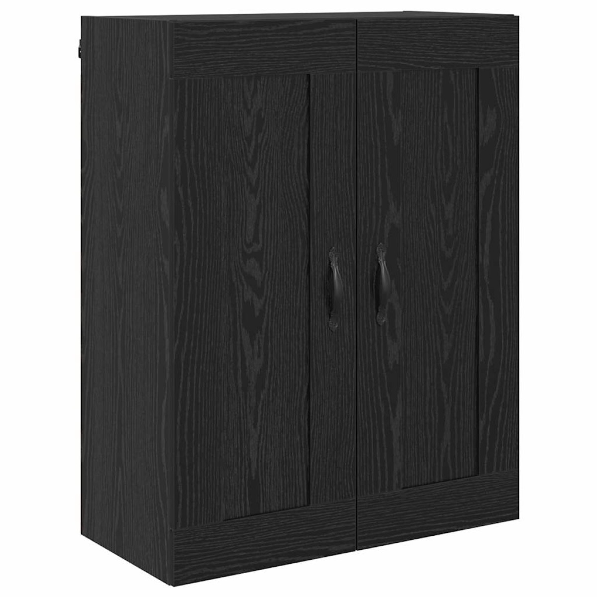 vidaXL Highboard Μαύρη Οξυά 69,5 x 34 x 180 εκ. Επεξεργασμένο Ξύλο
