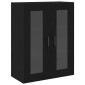 vidaXL Highboard 2 τμχ. Μαύρη Οξυά 69,5 x 34 x 180 εκ.