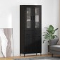 vidaXL Highboard 2 τμχ. Μαύρη Οξυά 69,5 x 34 x 180 εκ.