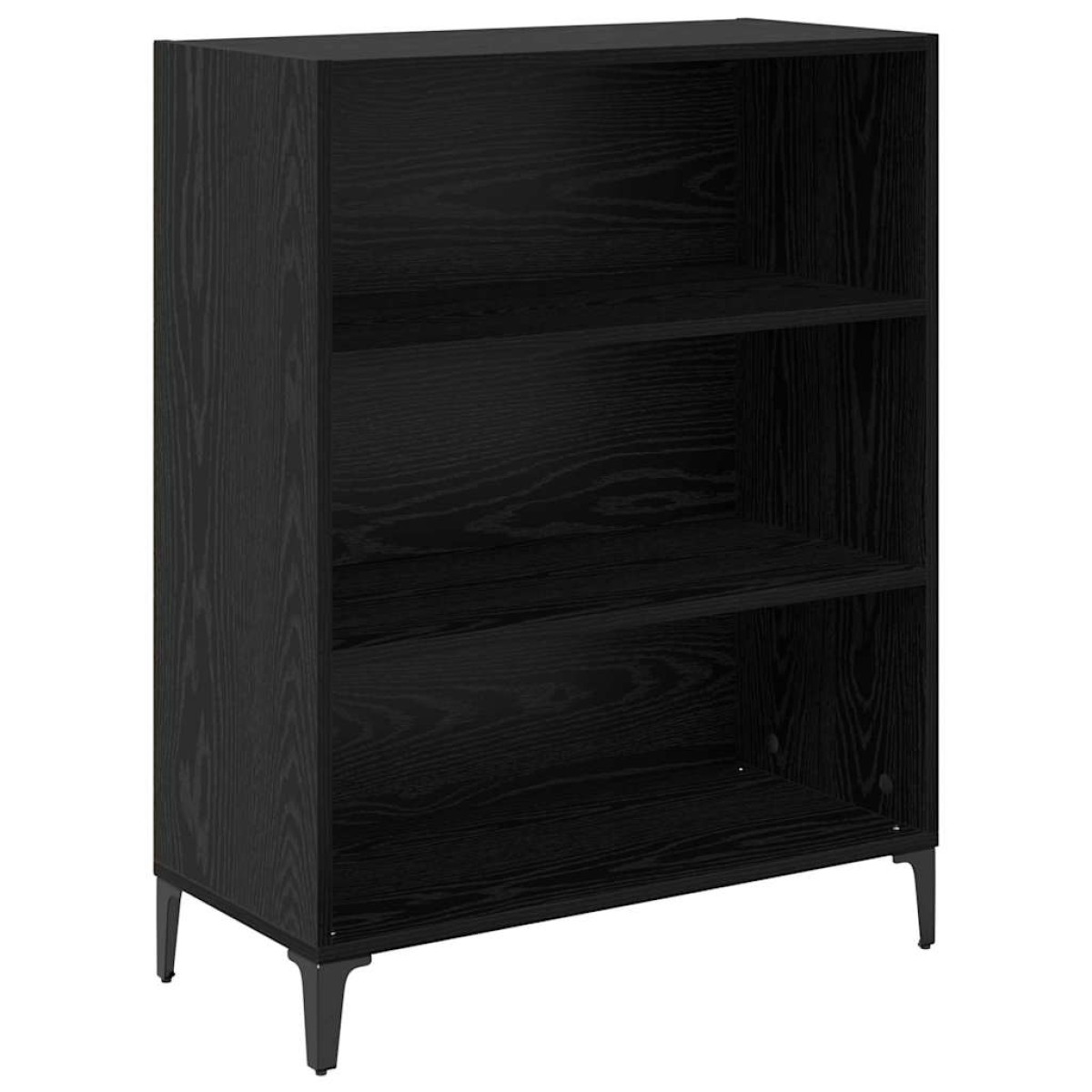 vidaXL Highboard Μαύρη Οξυά 69,5 x 34 x 180 εκ. Επεξεργασμένο Ξύλο