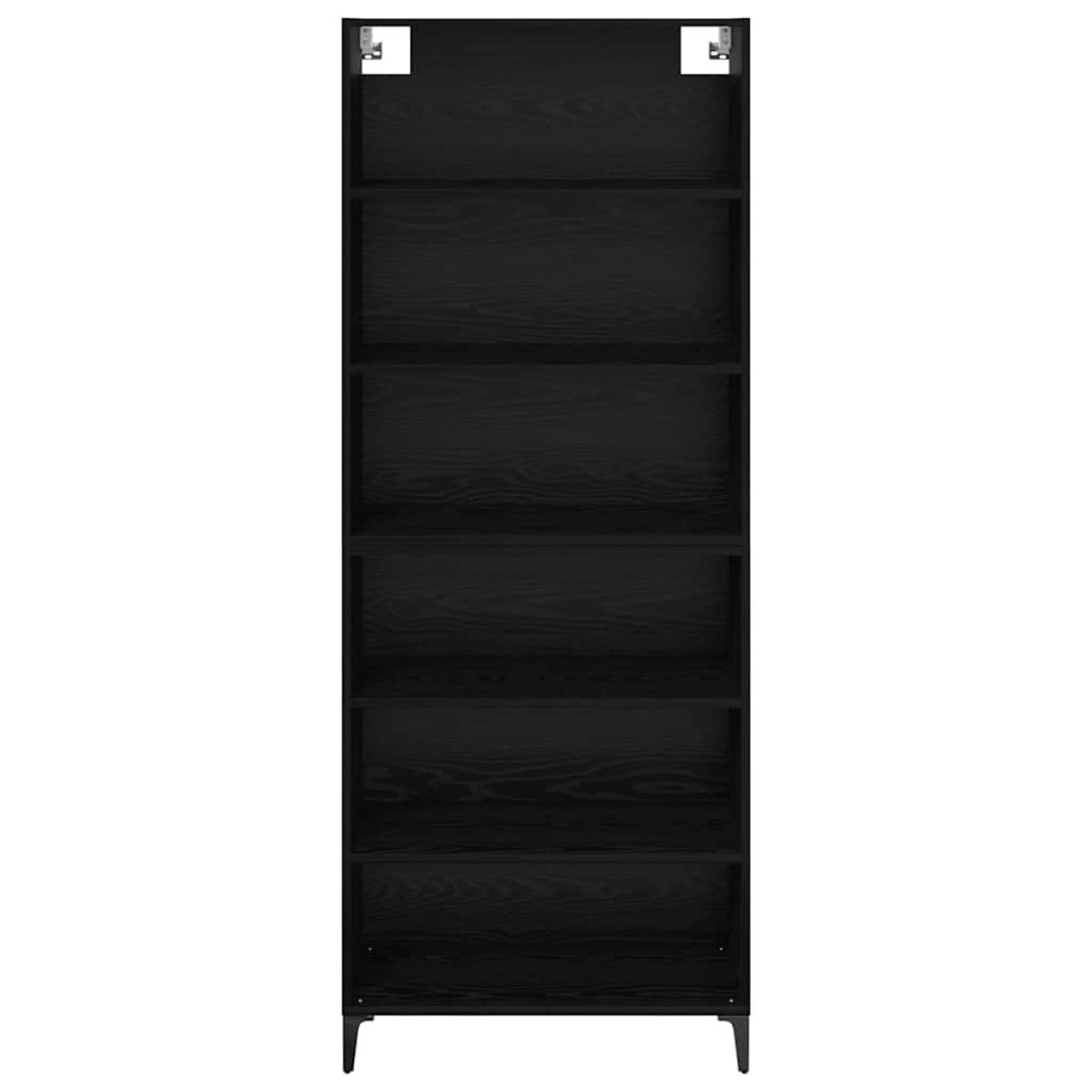vidaXL Highboard Μαύρη Οξυά 69,5 x 34 x 180 εκ. Επεξεργασμένο Ξύλο