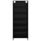 vidaXL Highboard Μαύρη Οξυά 69,5 x 34 x 180 εκ. Επεξεργασμένο Ξύλο
