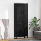 vidaXL Highboard 2 τμχ. Μαύρη Οξυά 69,5 x 34 x 180 εκ.