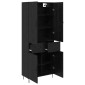 vidaXL Highboard 2 τμχ. Μαύρη Οξυά 69,5 x 34 x 180 εκ.