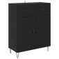 vidaXL Highboard 2 τμχ. Μαύρη Οξυά 69,5 x 34 x 180 εκ.