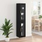 vidaXL Highboard 2 τμχ. Μαύρη Οξυά 34,5 x 34 x 180 εκ.