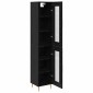 vidaXL Highboard 2 τμχ. Μαύρη Οξυά 34,5 x 34 x 180 εκ.
