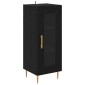 vidaXL Highboard 2 τμχ. Μαύρη Οξυά 34,5 x 34 x 180 εκ.