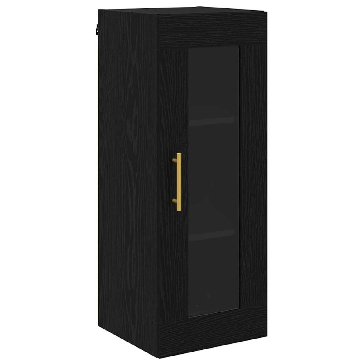 vidaXL Highboard 2 τμχ. Μαύρη Οξυά 34,5 x 34 x 180 εκ.