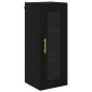 vidaXL Highboard 2 τμχ. Μαύρη Οξυά 34,5 x 34 x 180 εκ.