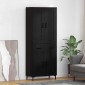 vidaXL Highboard 2 τμχ. Μαύρη Οξυά 69,5 x 34 x 180 εκ.