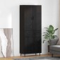 vidaXL Highboard 2 τμχ. Μαύρη δρυς 69,5 x 34 x 180 εκ.