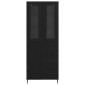 vidaXL Highboard 2 τμχ. Μαύρη Οξυά 69,5 x 34 x 180 εκ.