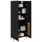 vidaXL Highboard Μαύρη Οξυά 69,5 x 34 x 180 εκ. Επεξεργασμένο Ξύλο