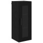 vidaXL Highboard Μαύρη Οξυά 34,5 x 34 x 180 εκ. Επεξεργασμένο Ξύλο