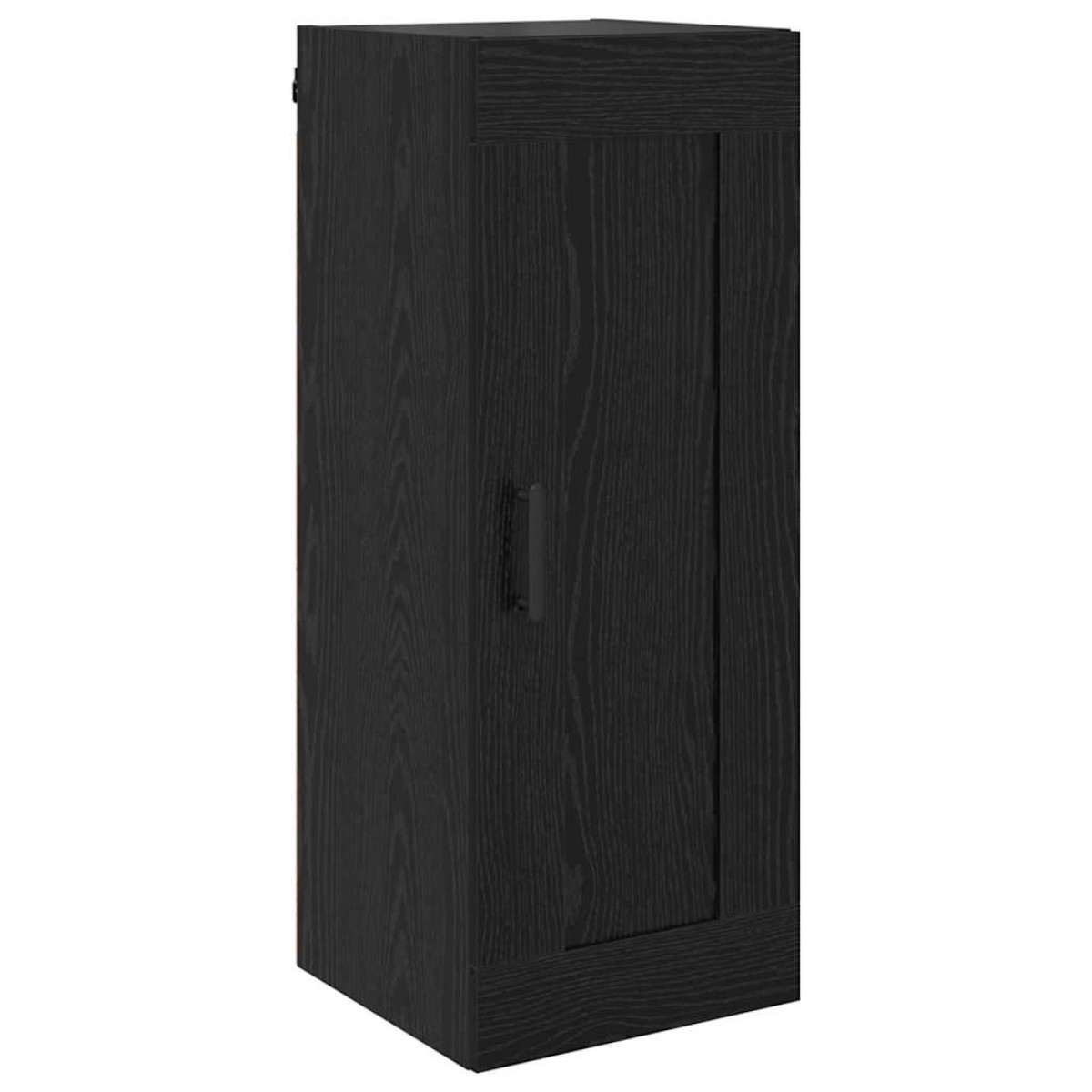vidaXL Highboard Μαύρη Οξυά 34,5 x 34 x 180 εκ. Επεξεργασμένο Ξύλο