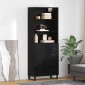 vidaXL Highboard 2 τμχ. Μαύρη Οξυά 69,5 x 34 x 180 εκ.