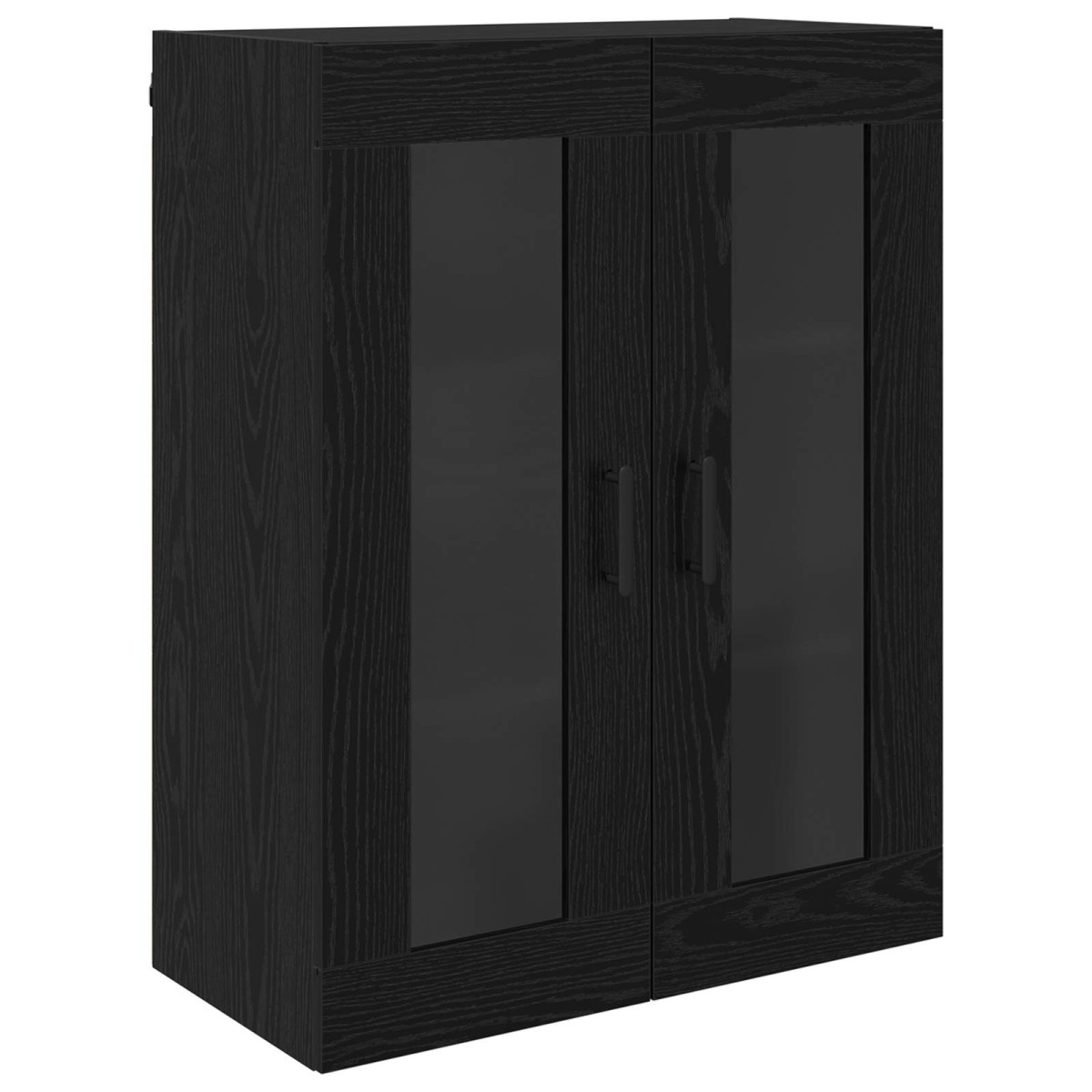 vidaXL Highboard Μαύρη Οξυά 69,5 x 34 x 180 εκ. Επεξεργασμένο Ξύλο