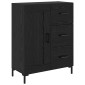 vidaXL Highboard 2 τμχ. Μαύρη Οξυά 69,5 x 34 x 180 εκ.
