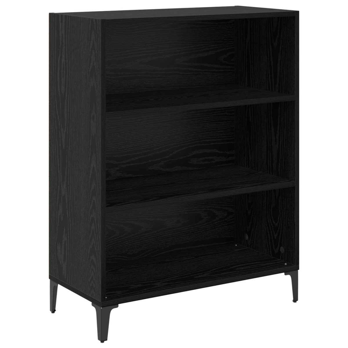 vidaXL Highboard Μαύρη Οξυά 69,5 x 34 x 180 εκ. Επεξεργασμένο Ξύλο