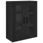 vidaXL Highboard 2 τμχ. Μαύρη Οξυά 69,5 x 34 x 180 εκ.