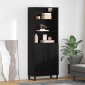 vidaXL Highboard 2 τμχ. Μαύρη Οξυά 69,5 x 34 x 180 εκ.