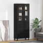 vidaXL Highboard 2 τμχ. Μαύρη Οξυά 69,5 x 34 x 180 εκ.