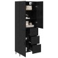 vidaXL Highboard 2 τμχ. Μαύρη δρυς 69,5 x 34 x 180 εκ.